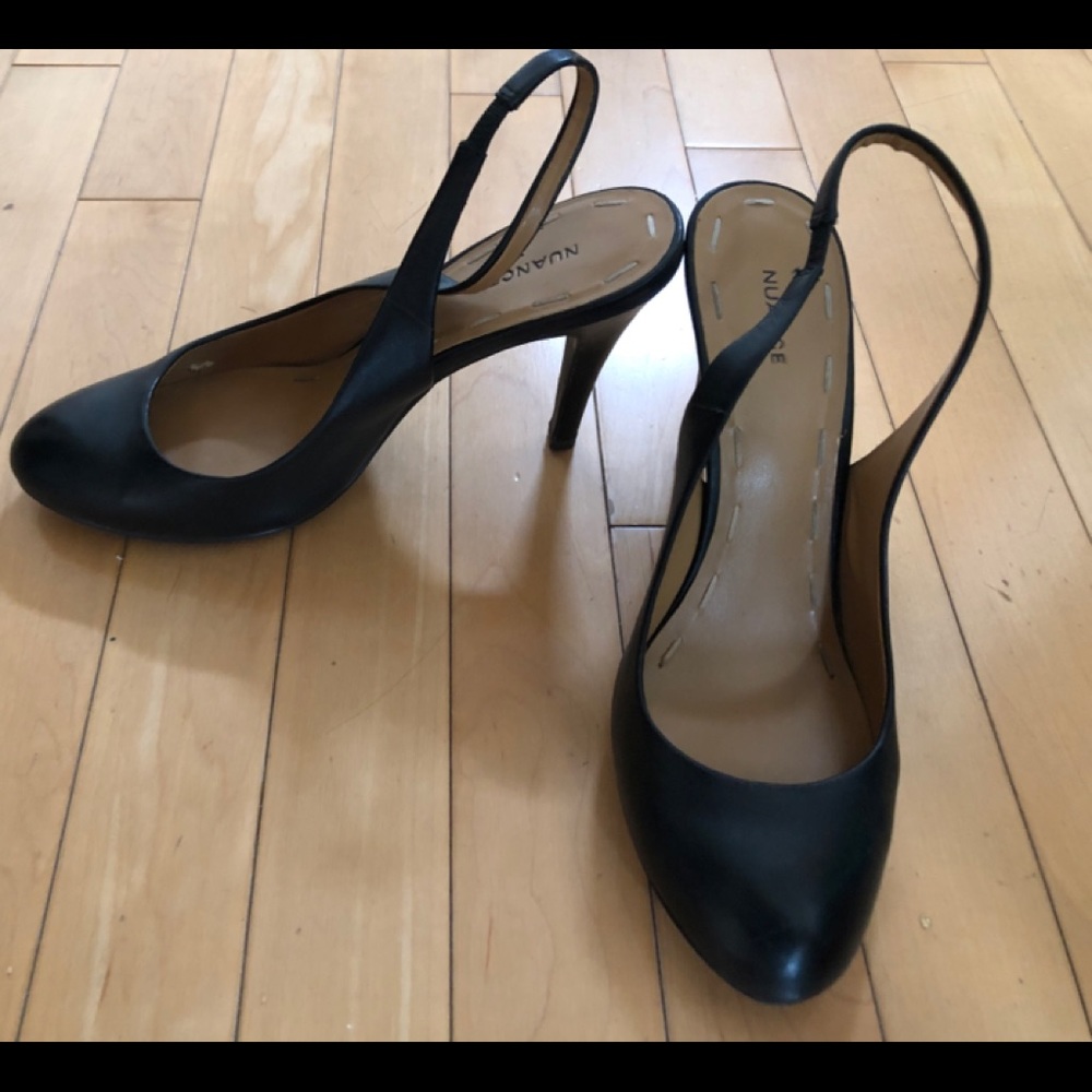 Sling back pumps